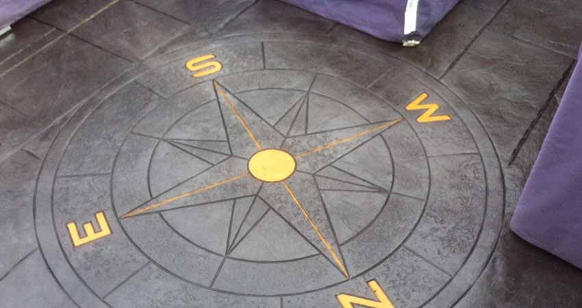 Patio with Compass