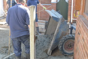 l.using a dumper in accessable areas